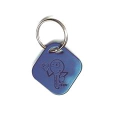 Nøkkelring Alu. Blå